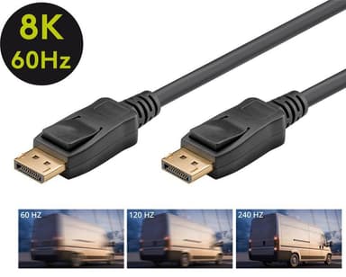 Goobay DisplayPort-sovitinkaapeli 2.0