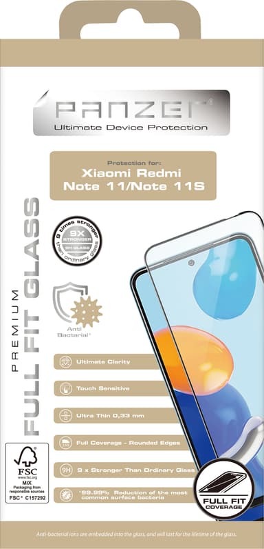 Panzer näytönsuoja Xiaomi Redmi Note 11 / Note 11S