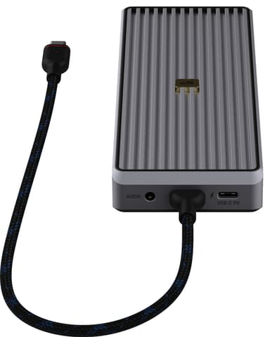 Unisynk 12 Port 8K 100 W USB-C hubi (harmaa)