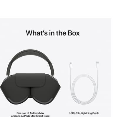 Apple AirPods Max langattomat around-ear kuulokkeet (avaruudenharmaa)