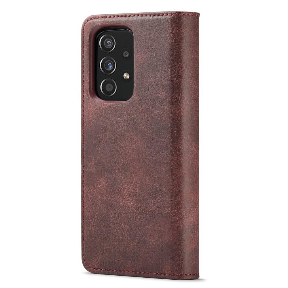 DG MING Samsung A53 5G 2-in-1 magneetti lompakkokotelo - Punainen