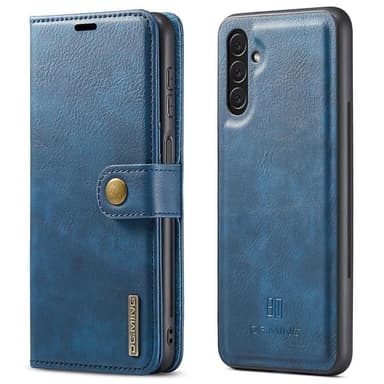 DG MING Samsung A04s 4G 2-in-1 magneetti lompakkokotelo - Sininen