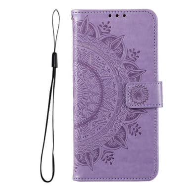 SKALO Samsung A13 5G Mandala lompakkokotelo - Violetti
