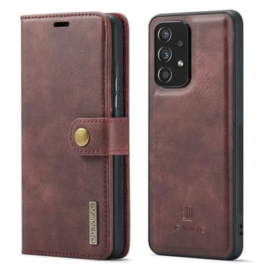 DG MING Samsung A53 5G 2-in-1 magneetti lompakkokotelo - Punainen