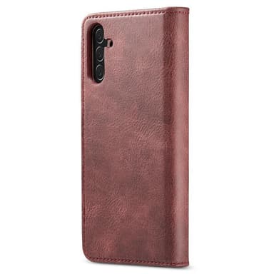 DG MING Samsung A04s 4G 2-in-1 magneetti lompakkokotelo - Punainen