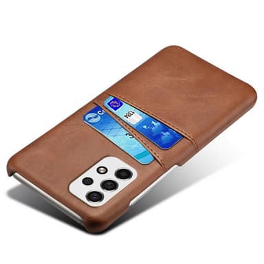 SKALO Samsung A53 5G PU-nahkainen Korttikotelo - Ruskea