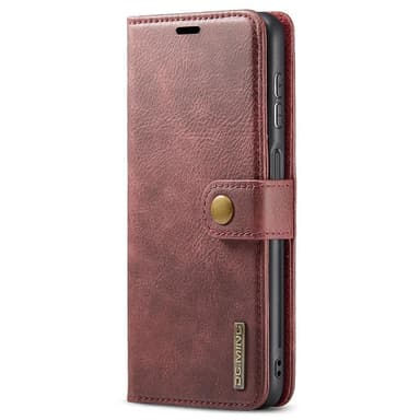 DG MING Samsung A04s 4G 2-in-1 magneetti lompakkokotelo - Punainen
