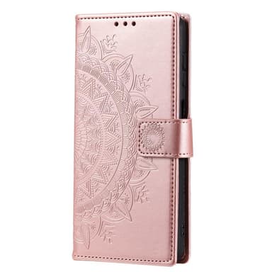 SKALO Samsung A13 5G Mandala lompakkokotelo - Ruusukulta