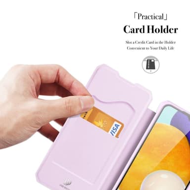 DUX DUCIS Samsung A13 5G Skin X Series Flip-suoja - Pinkki