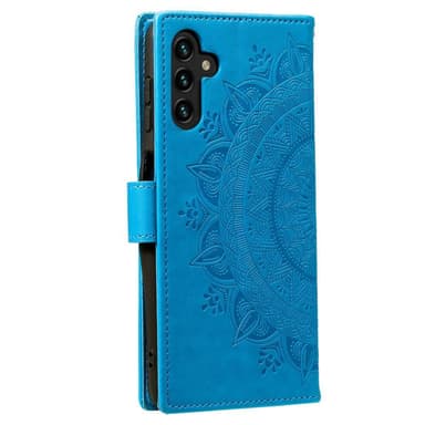 SKALO Samsung A04s 4G Mandala lompakkokotelo - Sininen