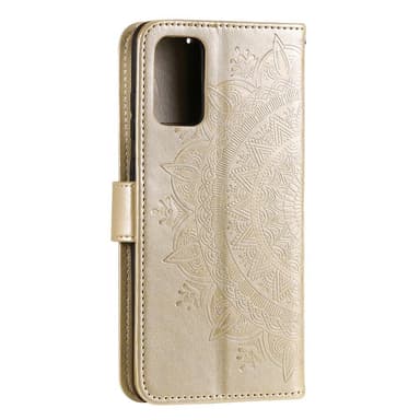 SKALO Samsung A33 5G Mandala lompakkokotelo - Kulta