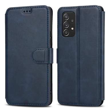SKALO Samsung A53 5G Premium Cut Lompakkokotelo - Sininen