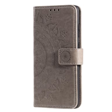 SKALO Samsung A53 5G Mandala lompakkokotelo - Harmaa
