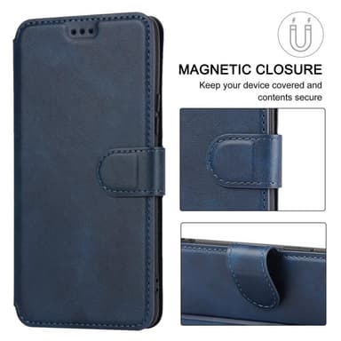 SKALO Samsung A53 5G Premium Cut Lompakkokotelo - Sininen