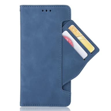 SKALO Samsung A53 5G 6-lokeroa Lompakkokotelo - Sininen