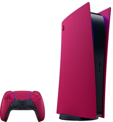 PS5 Digital Edition kuori pelikonsolille (Cosmic Red)