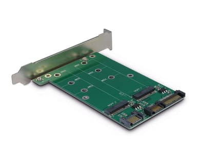 Maiwo KT005A 2xM.2 SATA SSD 2240,2260,2280 B-Key-sovitin 22-nastaiselle SATA:lle