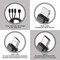 NÖRDIC Monilatauskaapeli 1-3 USB-A-USB-C, Non MFI Lightning ja Micro USB 1m Max 2,4A