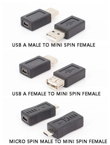 NÖRDIC USB 2.0 -sovitinsarja, 10 eri USB-sovitinta