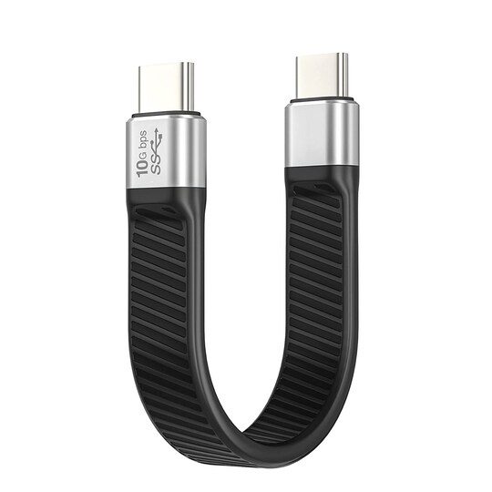 NÖRDIC Flat Adapter USB3.2 Gen2 USB-C - C 10Gbps 5A 100W