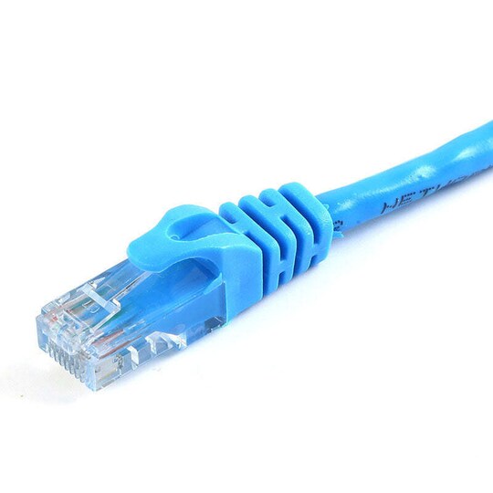 NÖRDIC Cat6 U/UTP verkkokaapeli 1 m 250 MHz kaistanleveys ja 10 Gb/s lähetysnopeus, sininen