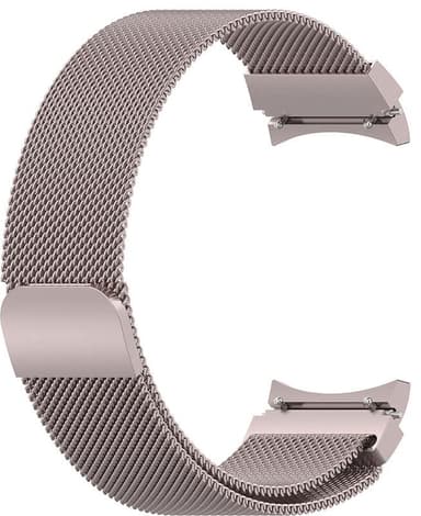 Puro Galaxy Watch 6/4/4 Classic ranneke (ruostumaton teräs, ruusuk.)
