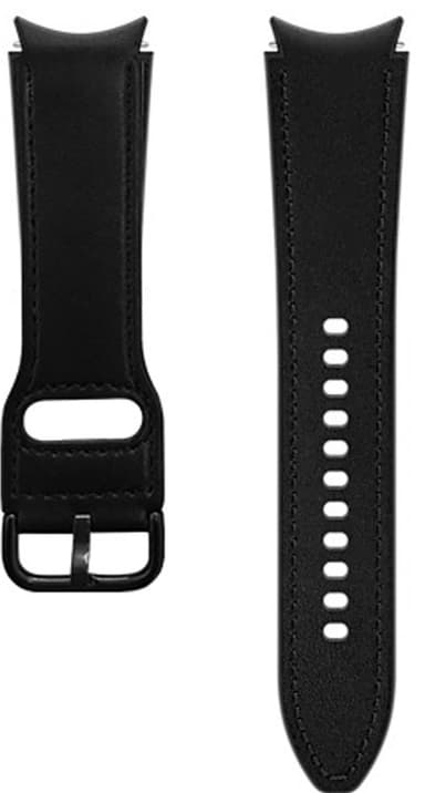 Puro Galaxy Watch 6/4/4 Classic nahkainen ranneke (musta)