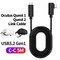 NÖRDIC VR Link -kaapeli 5 m USB3.2 Gen1 USB-C - C 5 Gbps 3A nopea lataus Oculus Quest 2 Super Speed ​​​​USB Link -kaapeli