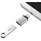 NÖRDIC USB-A 3.1 OTG naaras - USB C -urossovitin alumiini hopea OTG USB-C sovitin synkronointi ja lataus