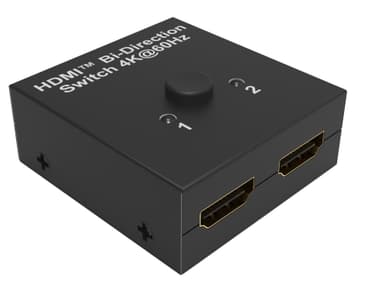 NÖRDIC kaksisuuntainen HDMI-jakaja 1-2 ja kytkin 2-1, 4Kx2K 30Hz