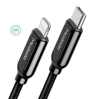 Mcdodo CA-6870 USB C–Apple Lightning (ei MFI) synkronointiin ja nopeaan lataukseen, 1,2 m