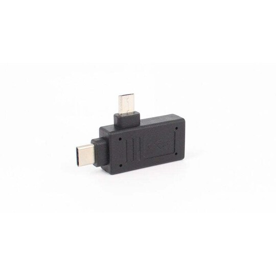 NÖRDIC USB-sovitin USB A 2.0–Micro USB ja USB C 2.0