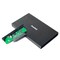 Maiwo K2501CU3 USB 3.1 GEN1 5 Gb/s:n ulkoinen tallennuskehikko 1. 2,5 SATA HDD SSD 9,5 mm 2 Tt saakka, UASP-tuki, USB-kaapeli mukana