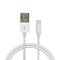 NÖRDIC Lightning-kaapeli (ei MFI) USB A 3m valkoinen 5V 2.1A iPhonelle ja Ipadille