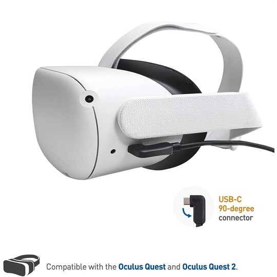 Cable Matters aktiivinen 7,5 m USB-C–USB-C VR Link -kaapeli Oculus Quest 2:lle USB3.2 Gen1 5 Gbps 3A Super Speed ​​​​VR Link -kaapeli