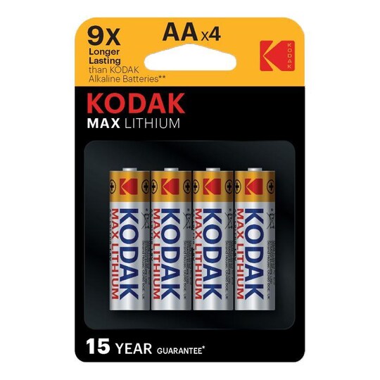 Kodak Kodak Max lithium AA battery (4 pack)