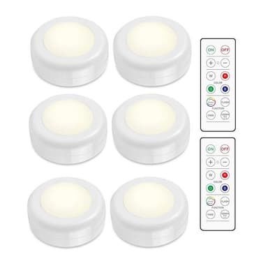 INF LED-kohdevalopaketti 6 valoa ja 2 kaukosäädintä