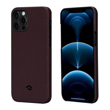 MagEZ Case iPhone 12 sarja iPhone 12 Pro / Black/Red Plain