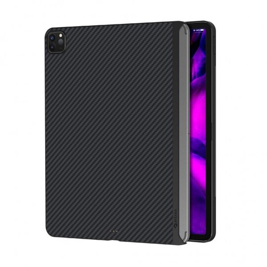 Pitaka iPad Pro 12.9 2020 Suojakuori MagEZ Case Musta/Harmaa Twill