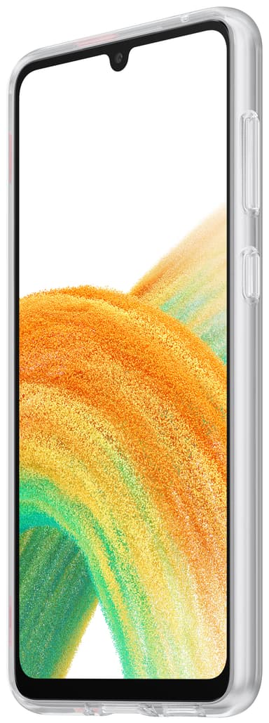 Samsung Galaxy A33 suojakuori ohuella hihnalla (läpinäkyvä)