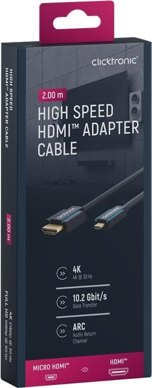 HDMI ""mikro HDMI"" -sovitinkaapeli