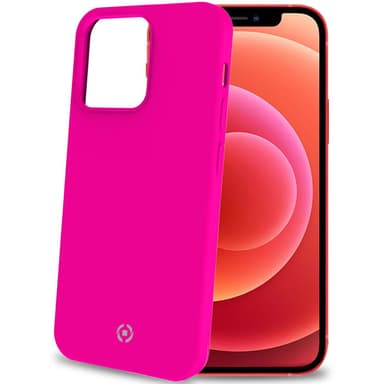 Cromo Pehmeä kumikotelo iPhone 13 Pro Fl Pink