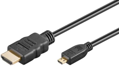 Goobay High Speed Micro HDMIâ„¢ -kaapeli Ethernetillä (4K/60Hz)