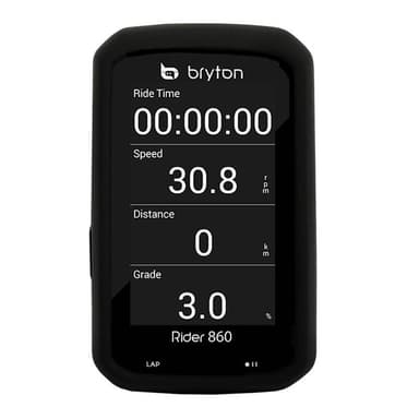 Silikonikotelo Bryton Rider 860 E - Musta