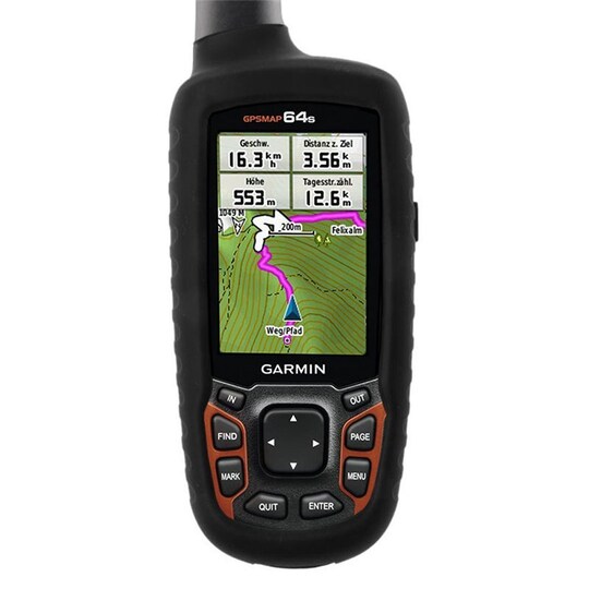 Silikonikotelo Garmin GPSMAP 64s - Musta