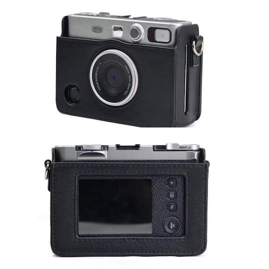 Kamerakotelo Fuji Instax Mini EVO PU-nahalle Musta