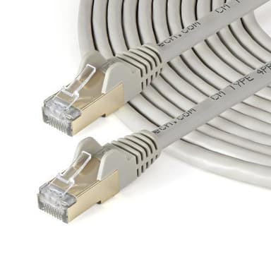 StarTech.com 6ASPAT10MGR, 10 m, Cat6a, S/UTP (STP), RJ-45, RJ-45