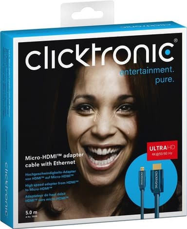 Micro-HDMI ""sovitinkaapeli ethernetillä17022
