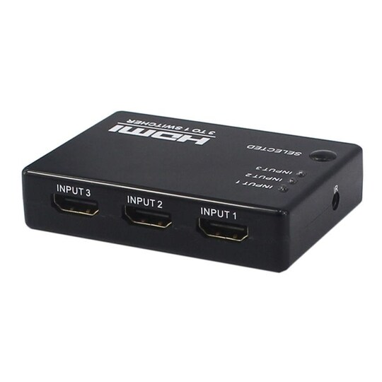 HDMI-kytkin 3 porttia kaukosäätimellä 4K 30HZ Black