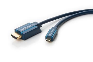 Micro-HDMIâ„¢-sovitinkaapeli Ethernetillä